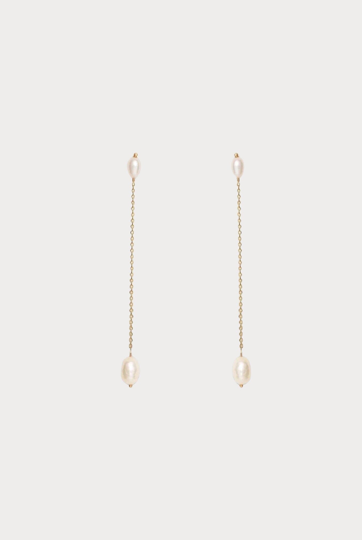 Wwake- Long Pearl Shower Earring - Earrings - YUCCA, artistic jewelry for women, boutique near me, unique jewelry denver.
