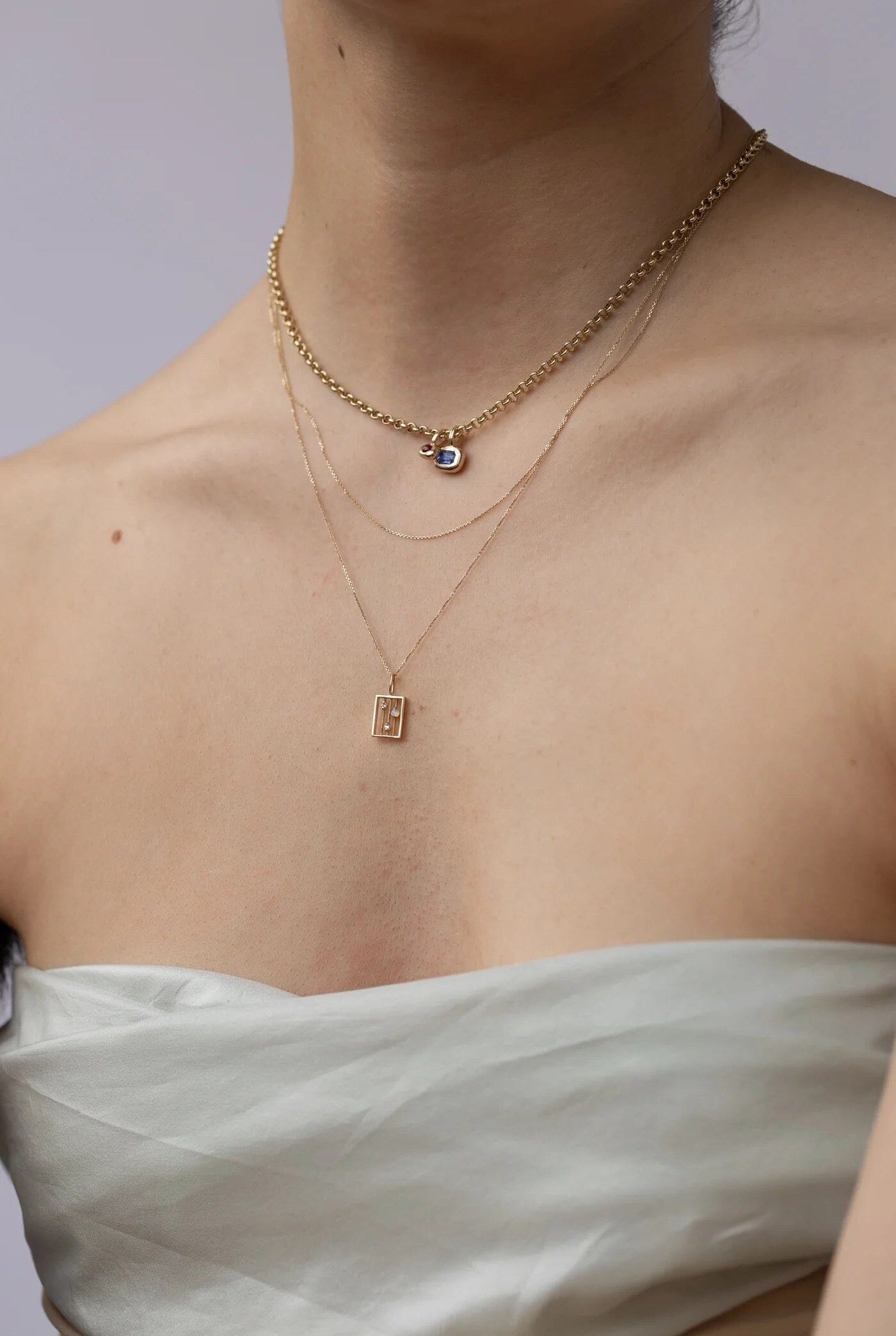 Wwake - Opal Drift Necklace - Necklaces - YUCCA, Artistic jewelry for women, boutique near me.