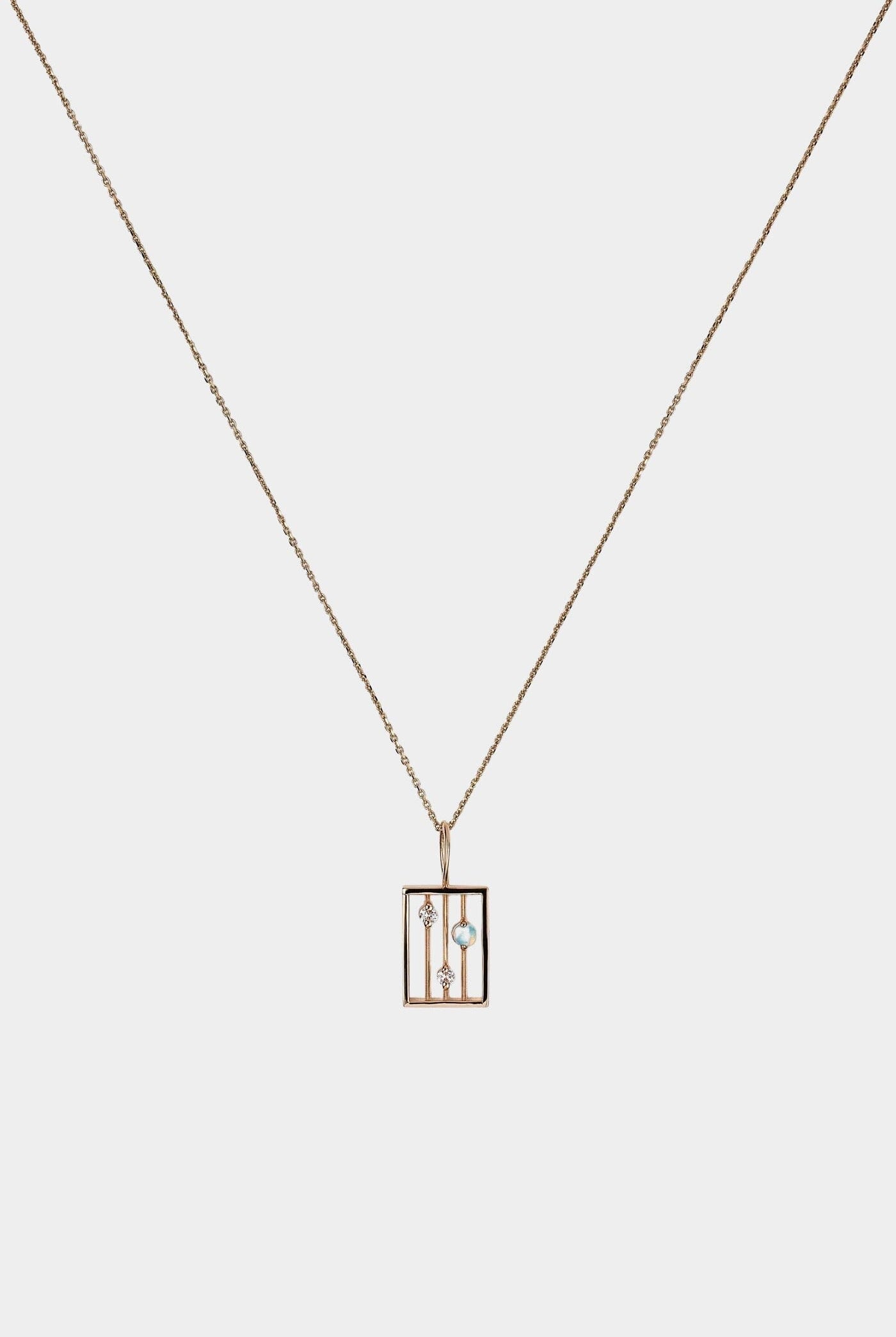 Wwake - Opal Drift Necklace - Necklaces - YUCCA, Artistic jewelry for women, boutique near me.