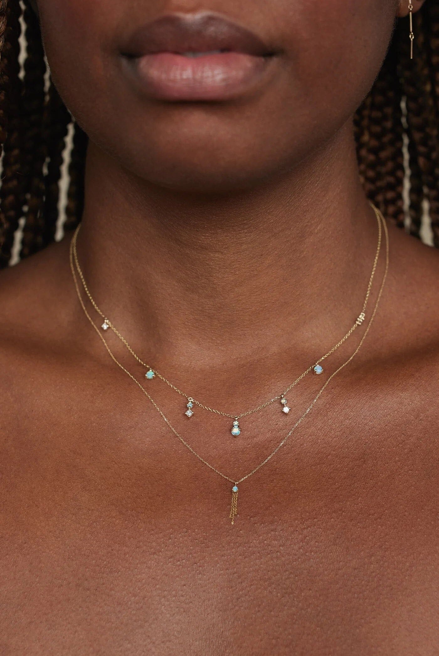 Wwake - Opal Mist Necklace - Necklace - Yucca, boutique stores near me, unique jewelry denver.