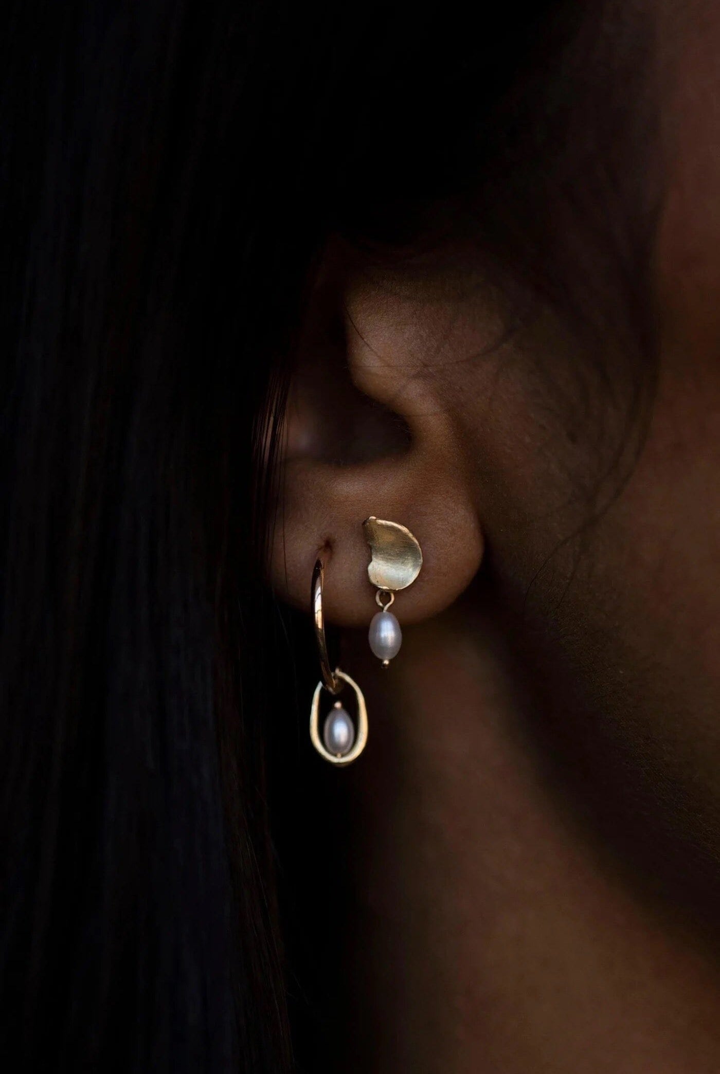 Wwake - Pearl Dewdrop Earring - Earrings - YUCCA, artistic jewelry for women, boutique near me, boutique stores near me.