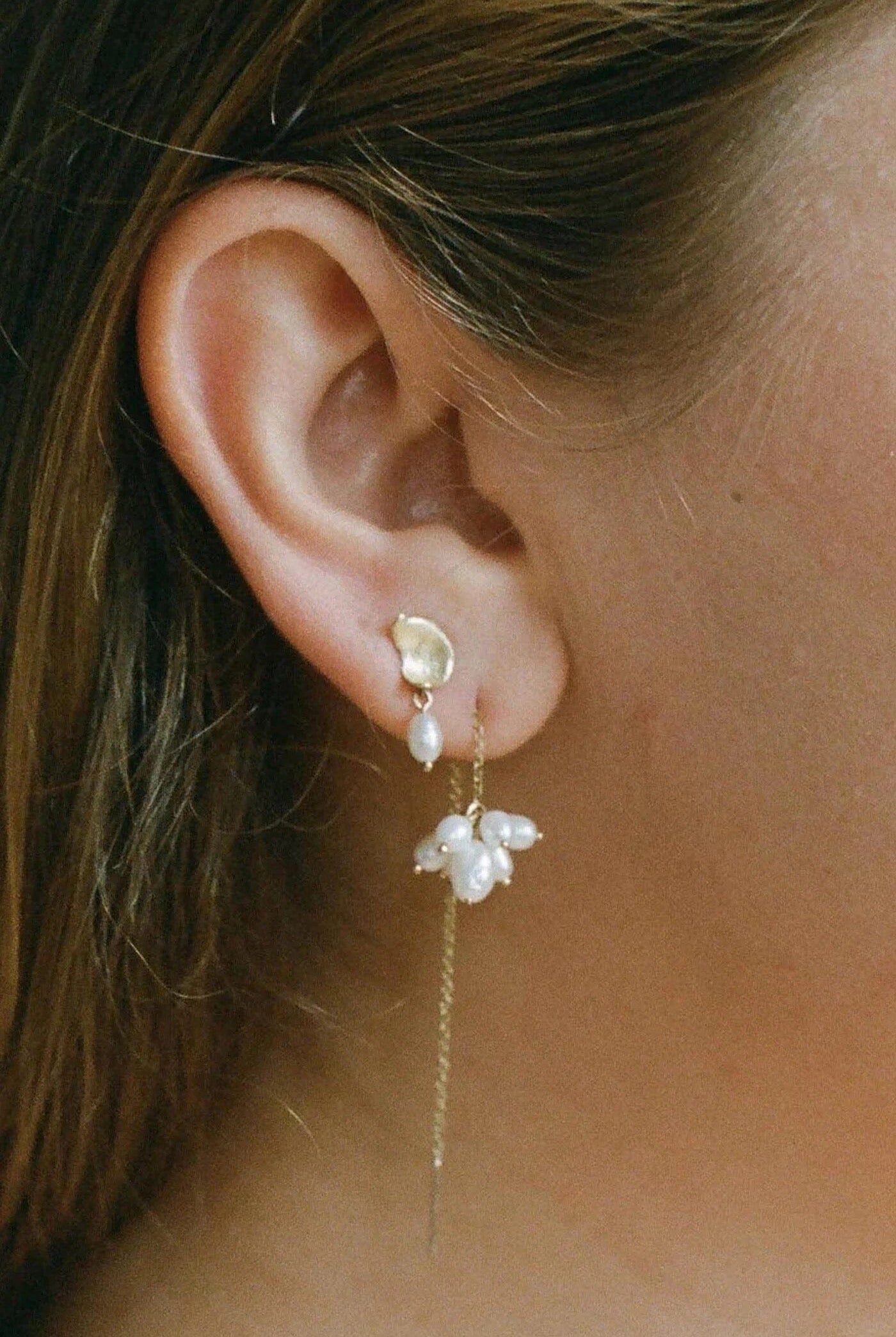 Wwake - Pearl Dewdrop Earring - Earrings - YUCCA, artistic jewelry for women, boutique near me, boutique stores near me.