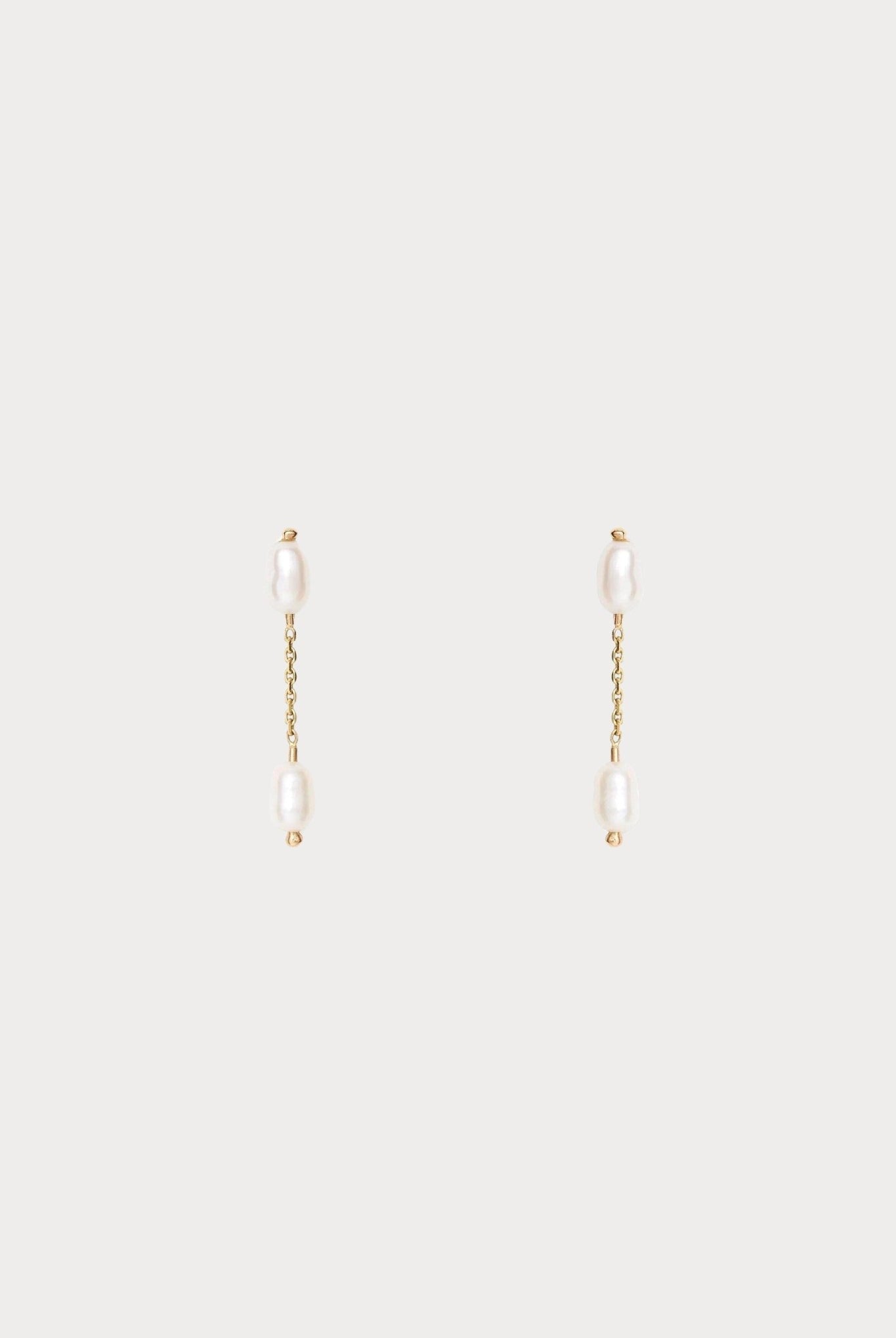 WWAKE - Short Pearl Shower Earring - Earrings - YUCCA, Artistic jewelry for women, boutique near me.