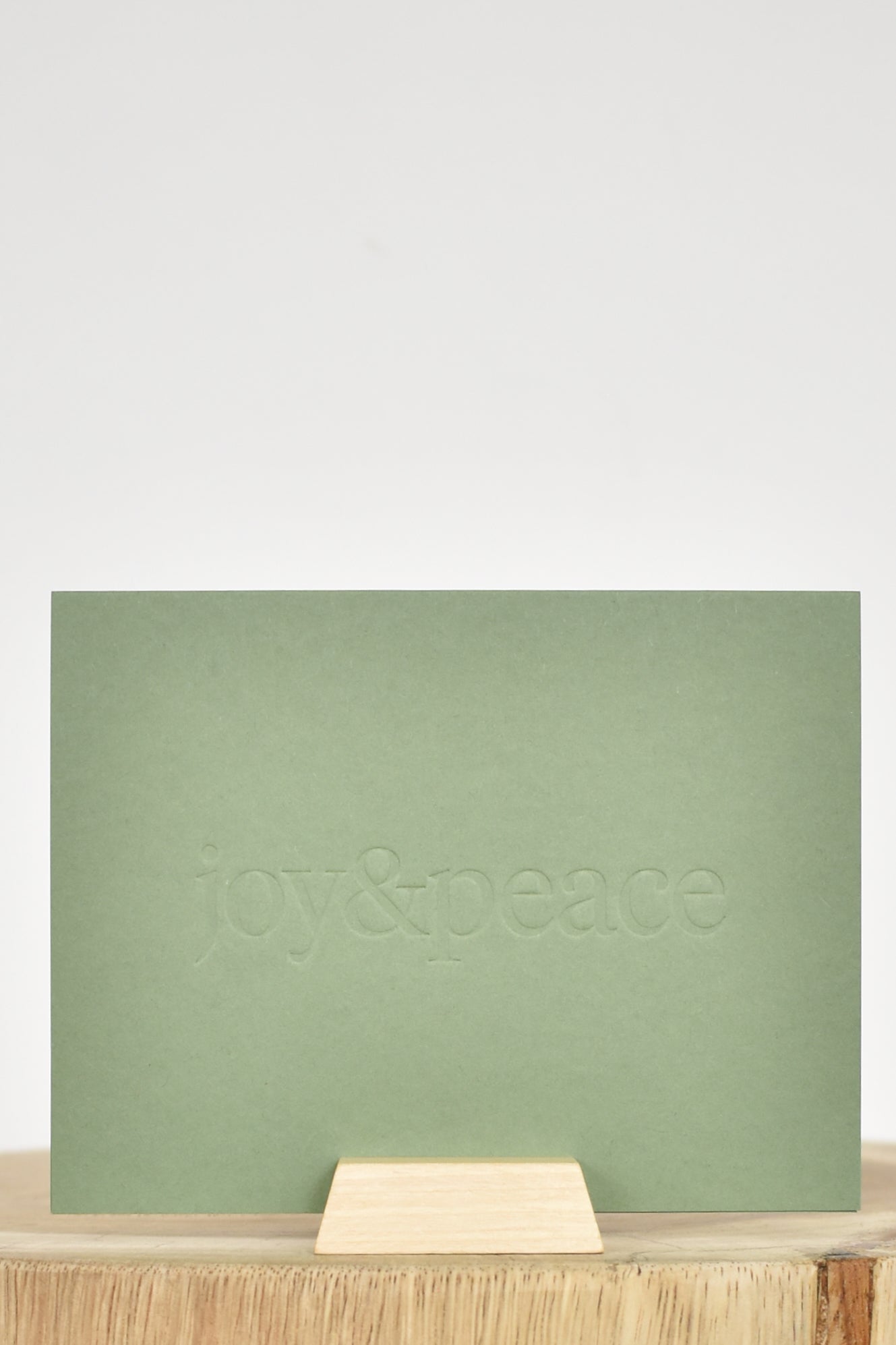 Jaymes Paper | Joy & Peace Card In Olive - SHOP YUCCA Card JAYMES PAPER - YUCCA 