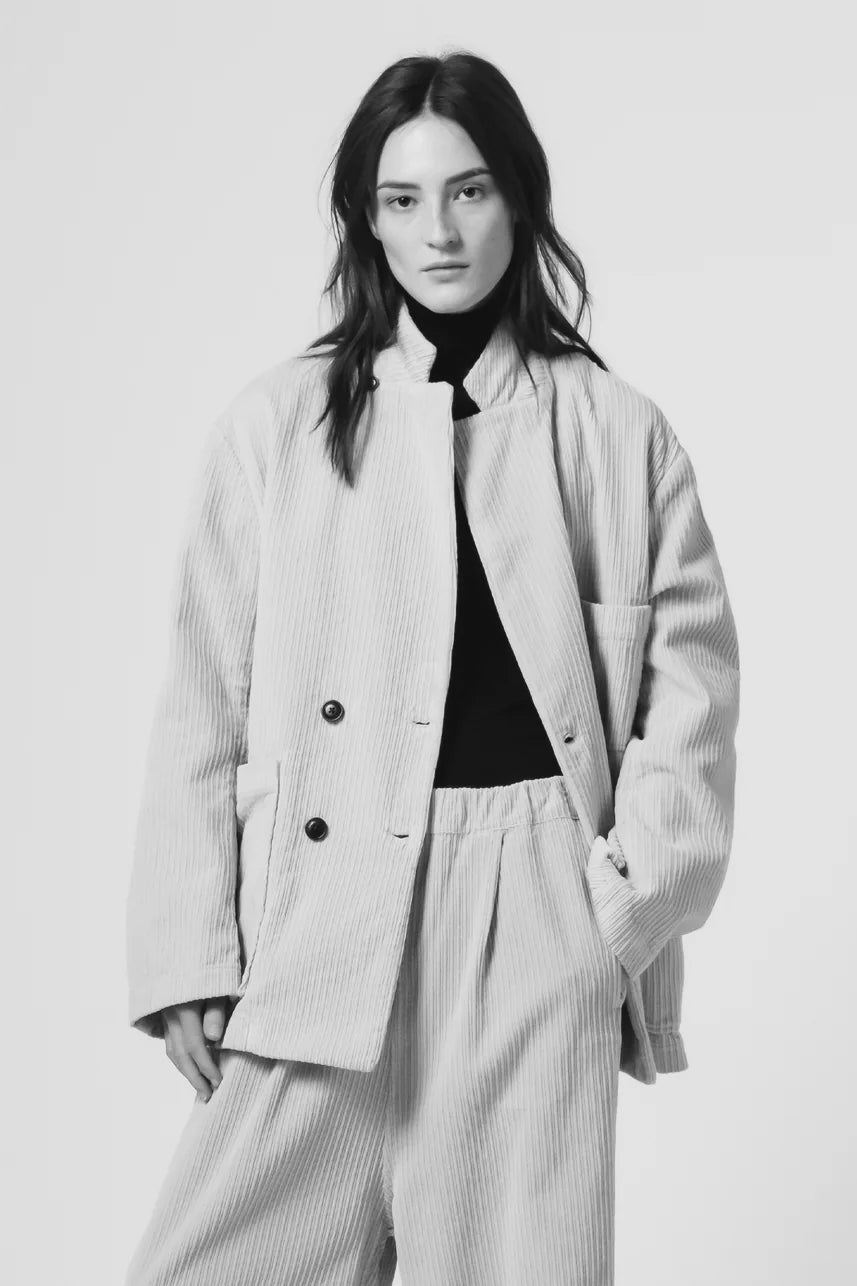 Jackets at YUCCA — relaxed tailored coat in natural wool