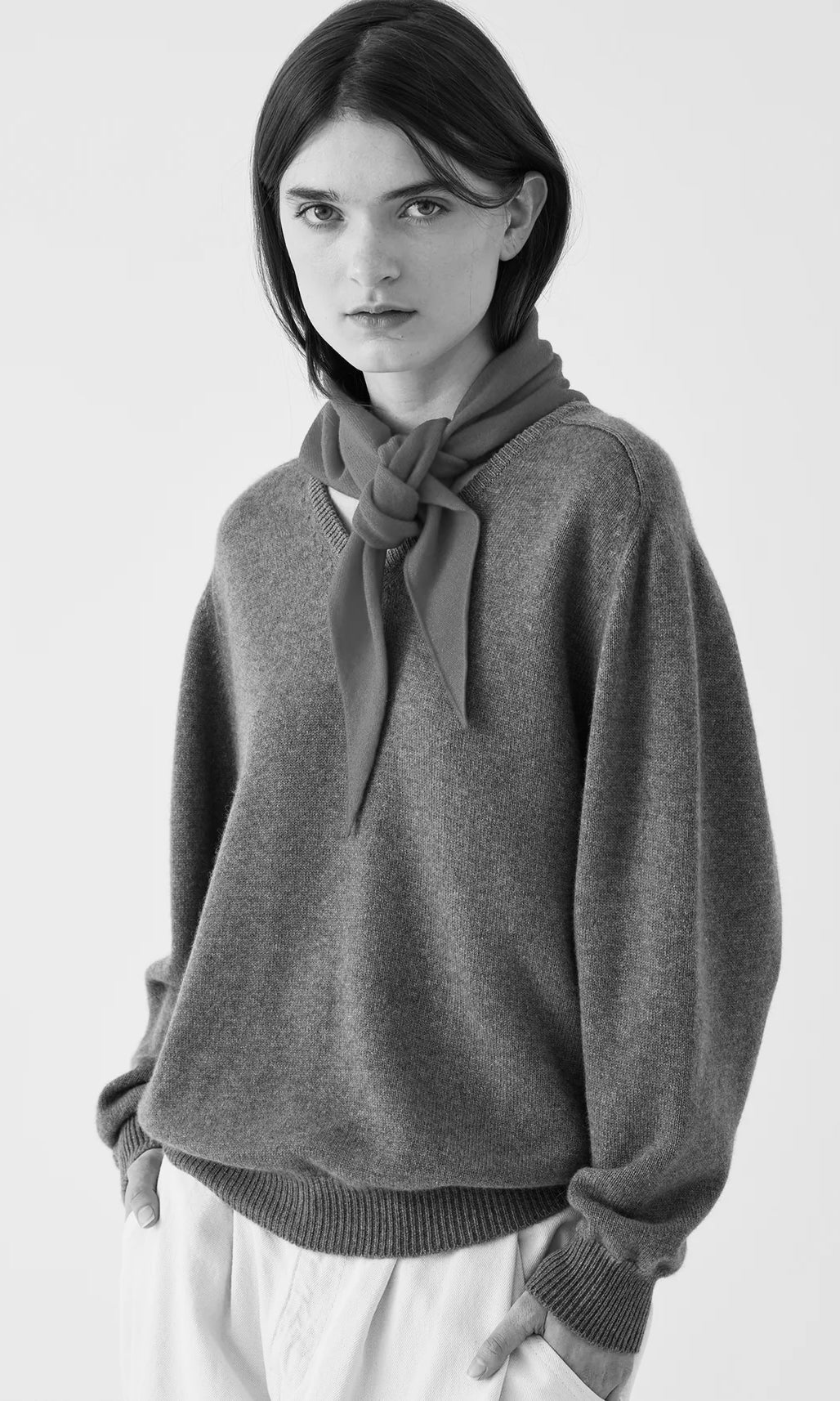 Accessories at YUCCA — relaxed knit scarf and everyday layering pieces