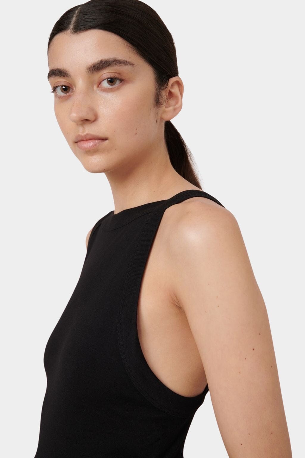 Kowtow - Low Back Cami In Black - Tank Top - YUCCA, Boutiques Denver, stylish tops for women, high quality casual tops.