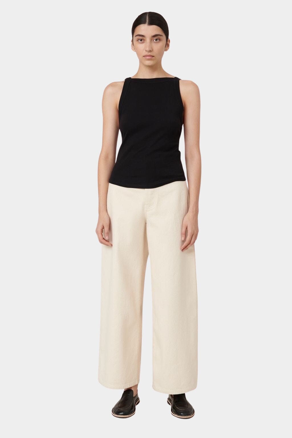 Kowtow - Low Back Cami In Black - Tank Top - YUCCA, Boutiques Denver, stylish tops for women, high quality casual tops.