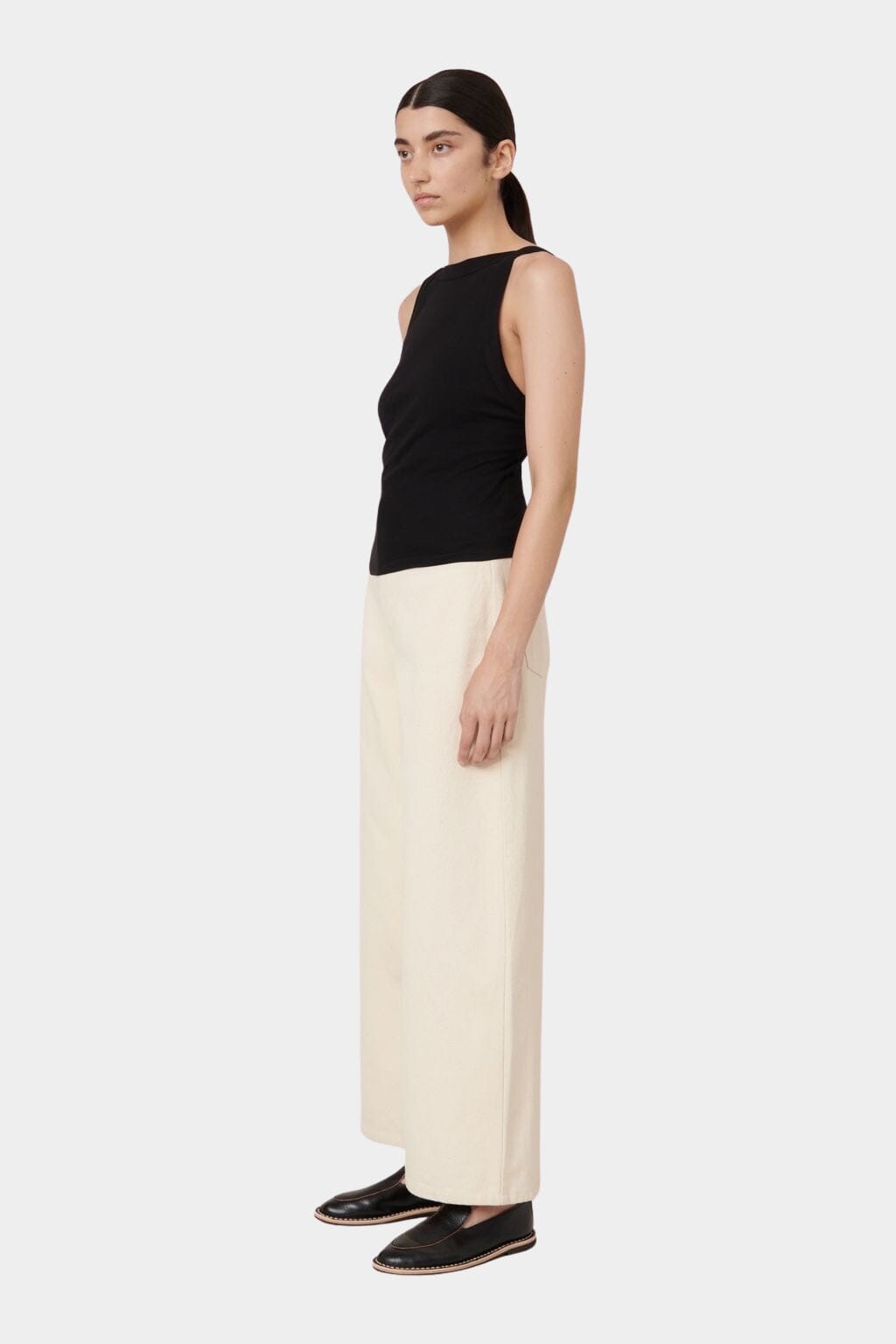 Kowtow - Low Back Cami In Black - Tank Top - YUCCA, Boutiques Denver, stylish tops for women, high quality casual tops.