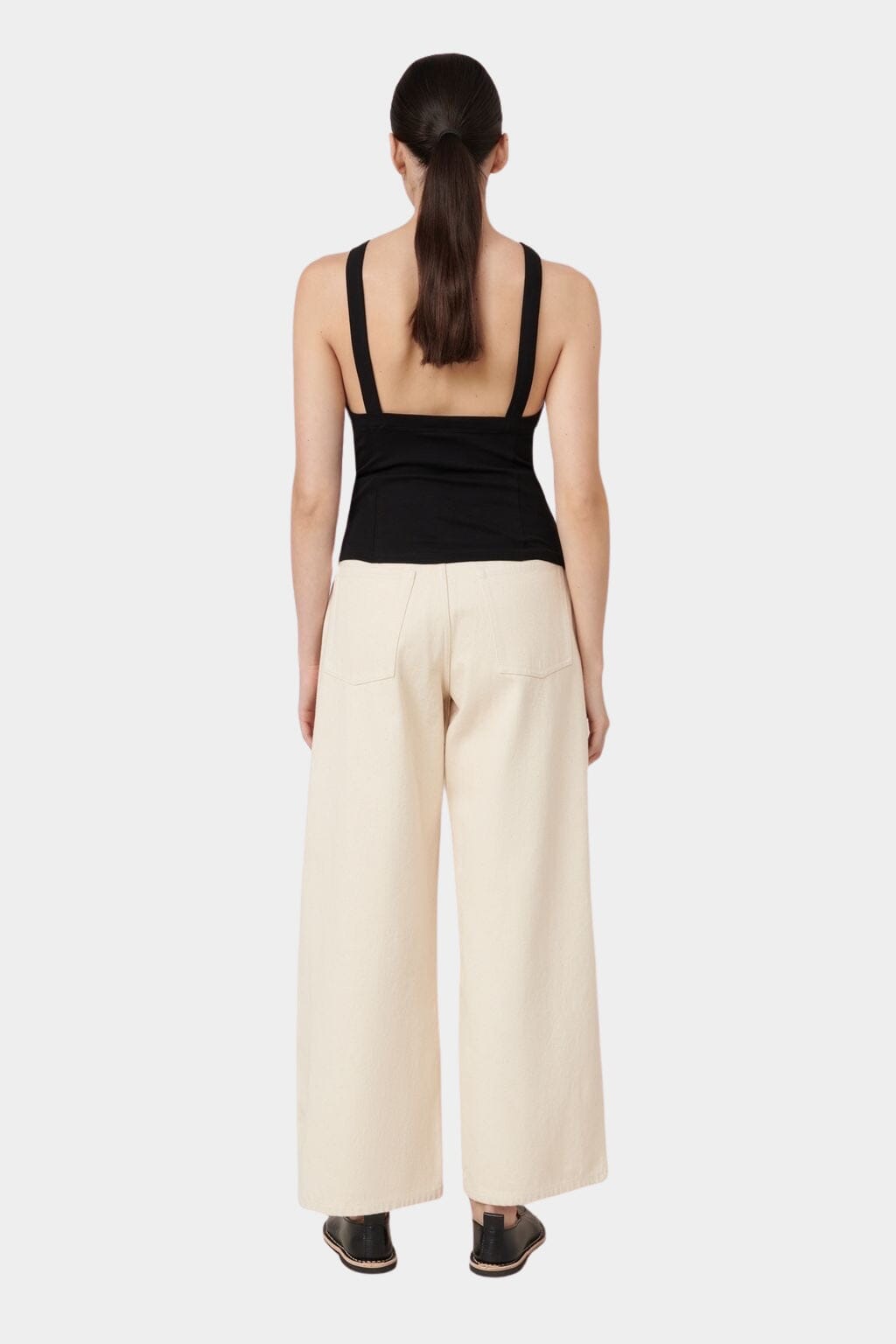 Kowtow - Low Back Cami In Black - Tank Top - YUCCA, Boutiques Denver, stylish tops for women, high quality casual tops.