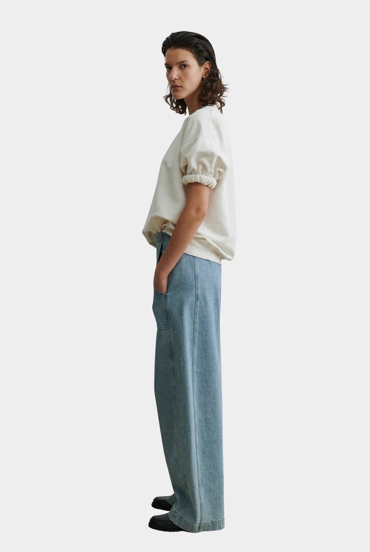 Rachel Comey - Stanza Sweatshirt - Dirty White - Sweatshirts - YUCCA, women’s clothing store Denver, high quality sweatshirt.