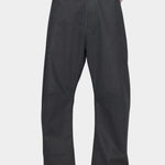 7115 by Szeki Curve Legged Work Trouser charcoal black curved leg trousers front