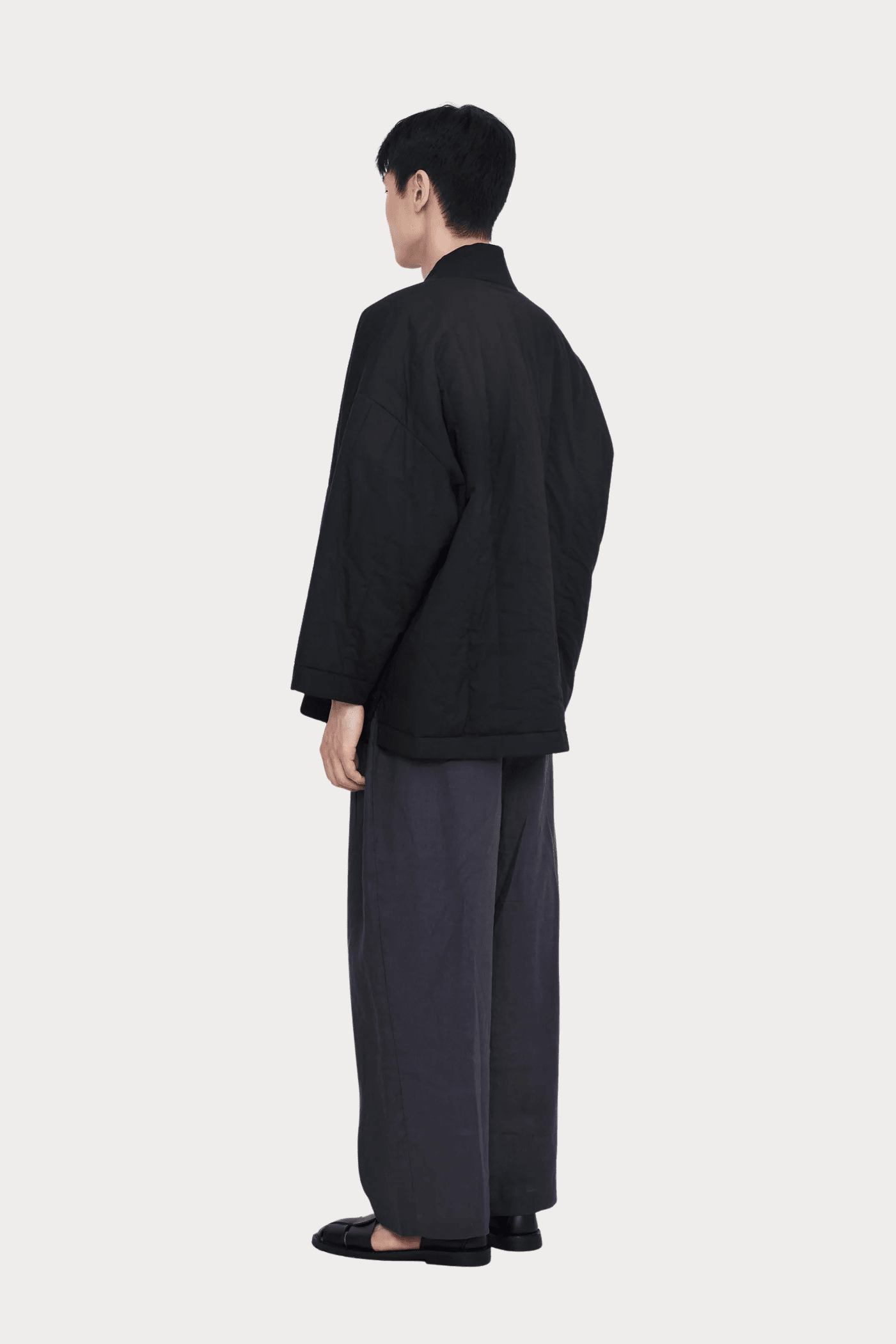 7115 By Szeki - Reversible Quilted Jacket - Black - Coats & Jackets- YUCCA, women’s coats, women’s high quality outerwear.