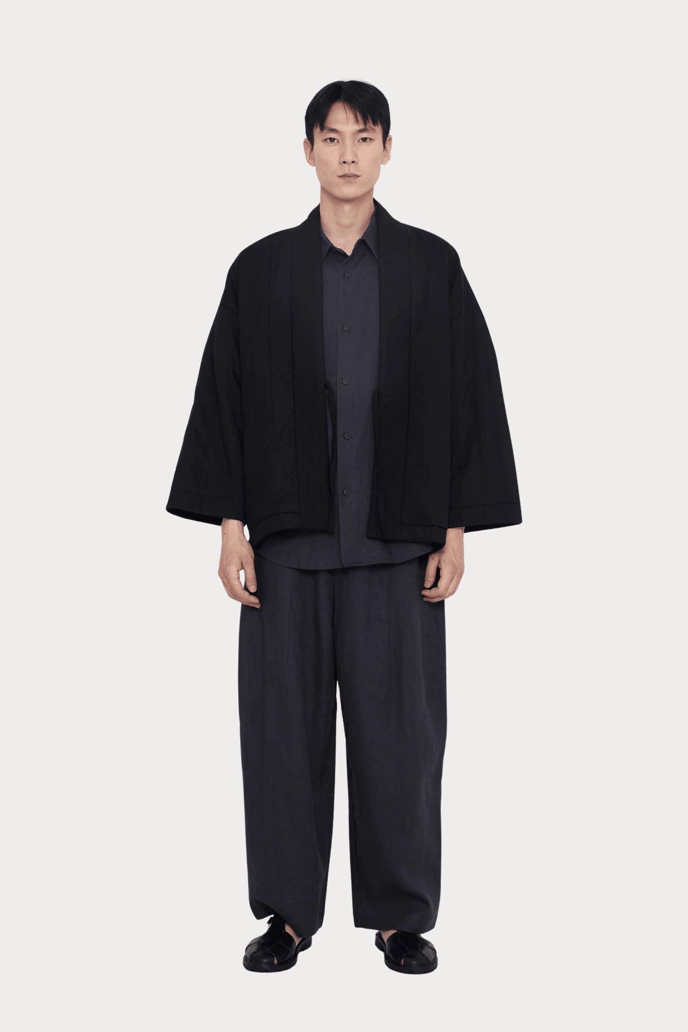 7115 By Szeki - Reversible Quilted Jacket - Black - Coats & Jackets- YUCCA, women’s coats, women’s high quality outerwear.