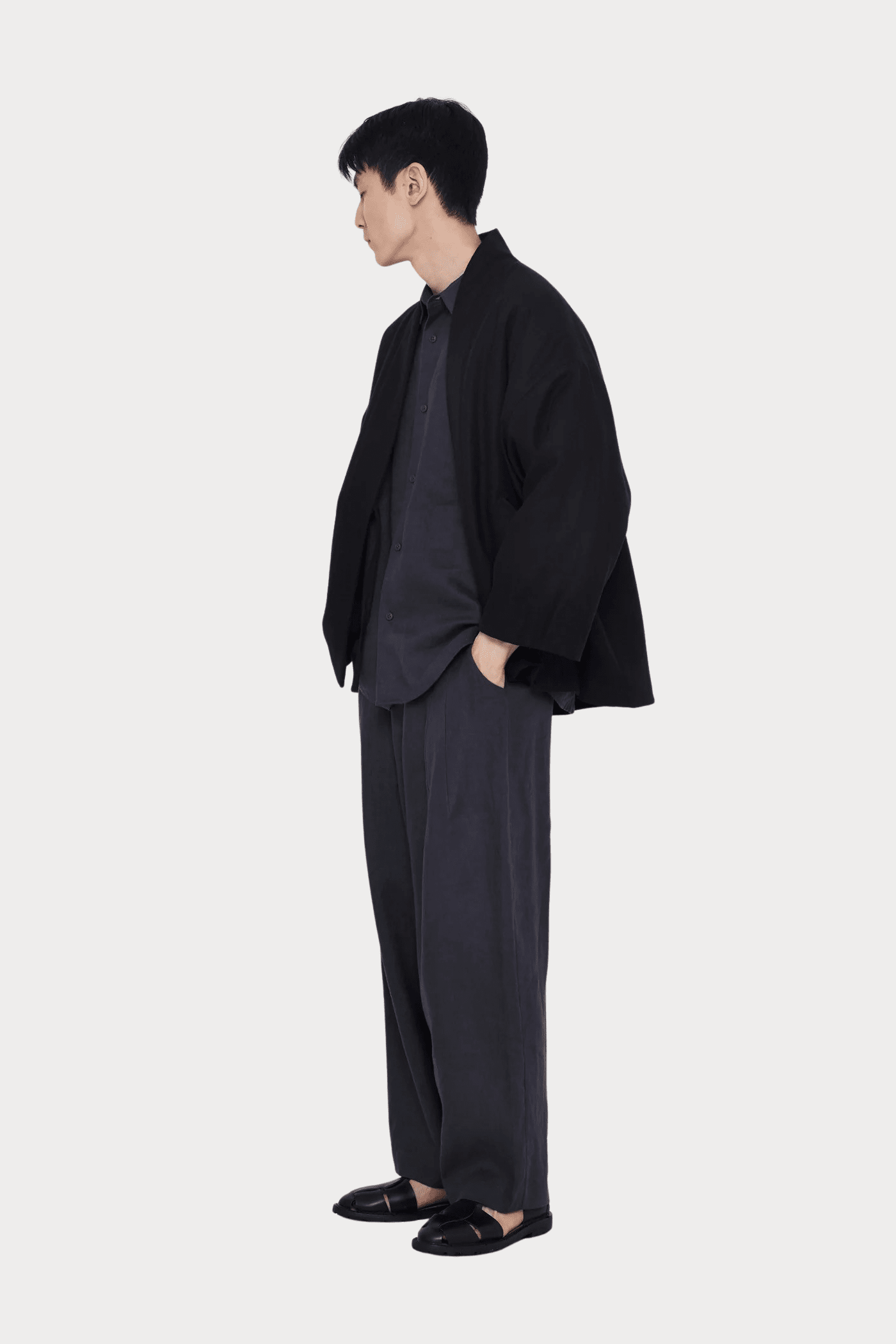 7115 By Szeki - Reversible Quilted Jacket - Black - Coats & Jackets- YUCCA, women’s coats, women’s high quality outerwear.