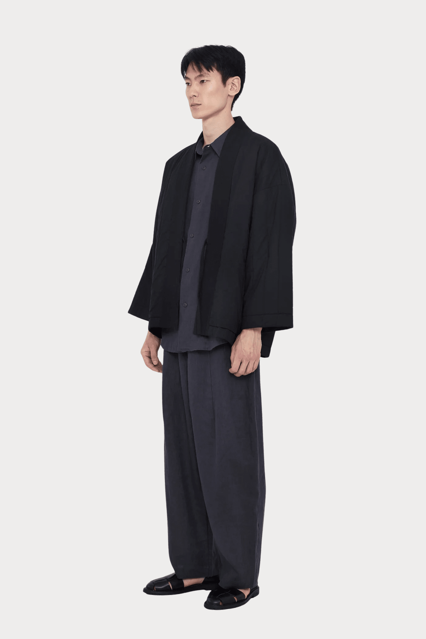 7115 By Szeki - Reversible Quilted Jacket - Black - Coats & Jackets- YUCCA, women’s coats, women’s high quality outerwear.