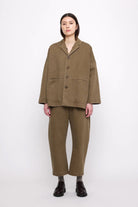 7115 By Szeki | Sand-Washed Blazer Coat In Washed Walnut - SHOP YUCCA Coats & Jackets 7115 BY SZEKI - YUCCA 