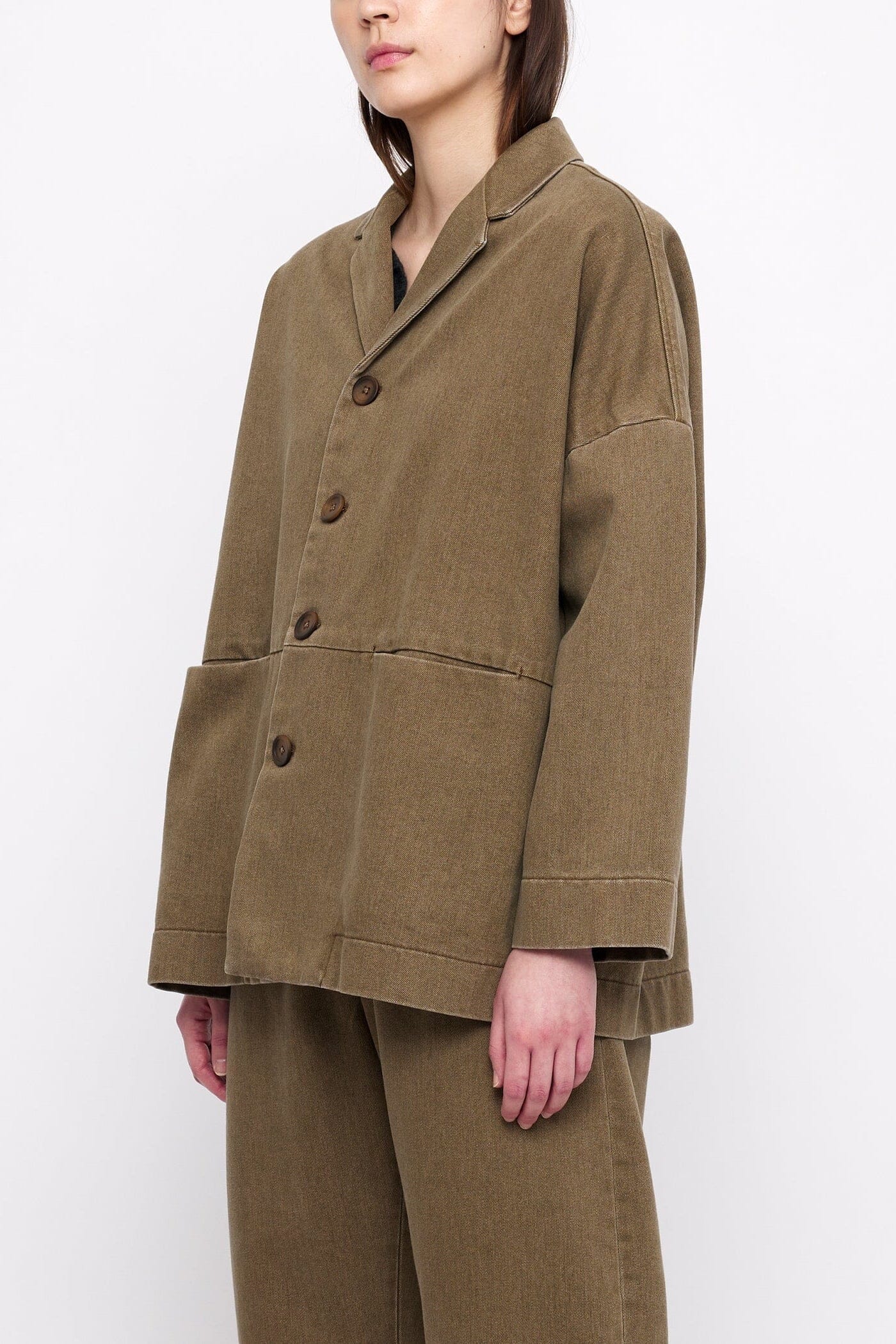 7115 By Szeki | Sand-Washed Blazer Coat In Washed Walnut - SHOP YUCCA Coats & Jackets 7115 BY SZEKI - YUCCA 