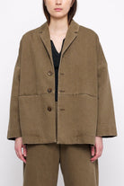 7115 By Szeki | Sand-Washed Blazer Coat In Washed Walnut - SHOP YUCCA Coats & Jackets 7115 BY SZEKI - YUCCA 