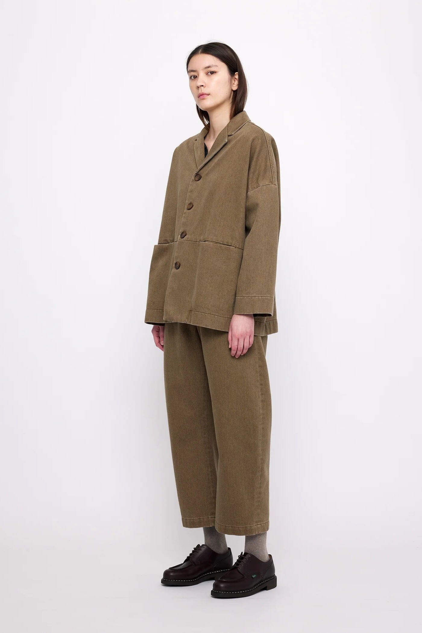 7115 By Szeki | Sand-Washed Blazer Coat In Washed Walnut - SHOP YUCCA Coats & Jackets 7115 BY SZEKI - YUCCA 