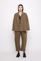 7115 By Szeki | Sand-Washed Blazer Coat In Washed Walnut - SHOP YUCCA Coats & Jackets 7115 BY SZEKI - YUCCA 