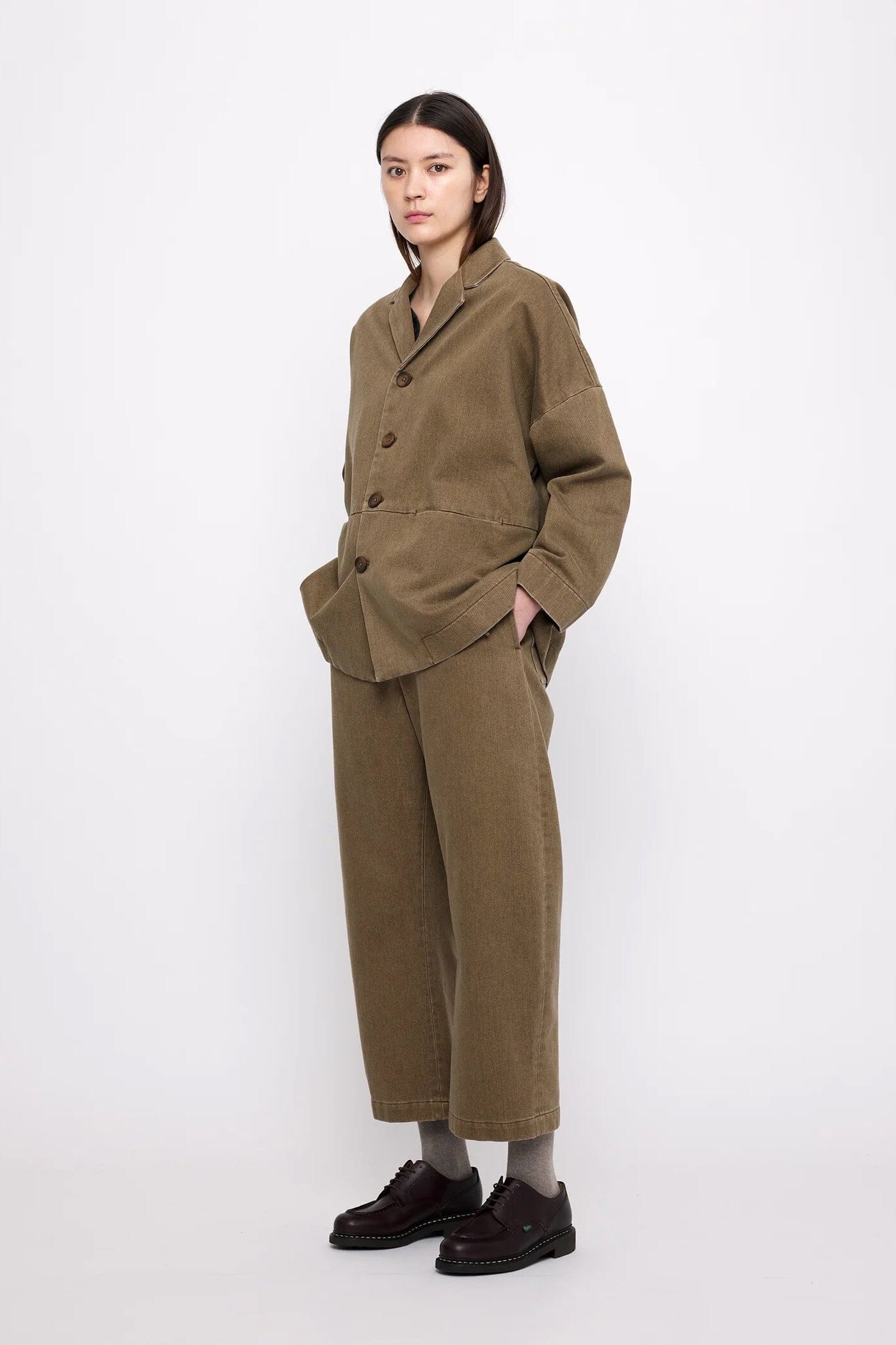 7115 By Szeki | Sand-Washed Blazer Coat In Washed Walnut - SHOP YUCCA Coats & Jackets 7115 BY SZEKI - YUCCA 