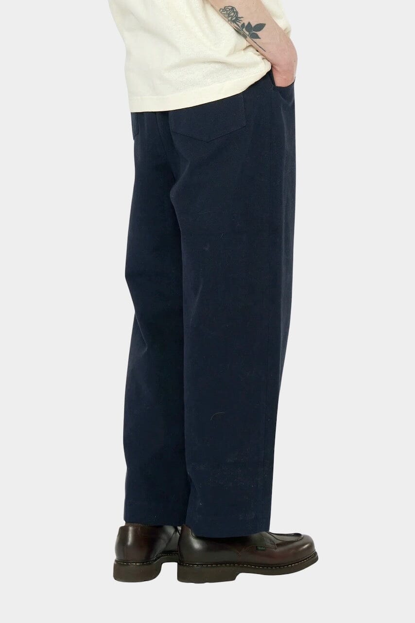 7115 By Szeki | Signature Curve Legged Trouser In Navy Black - SHOP YUCCA Pants 7115 BY SZEKI - YUCCA 