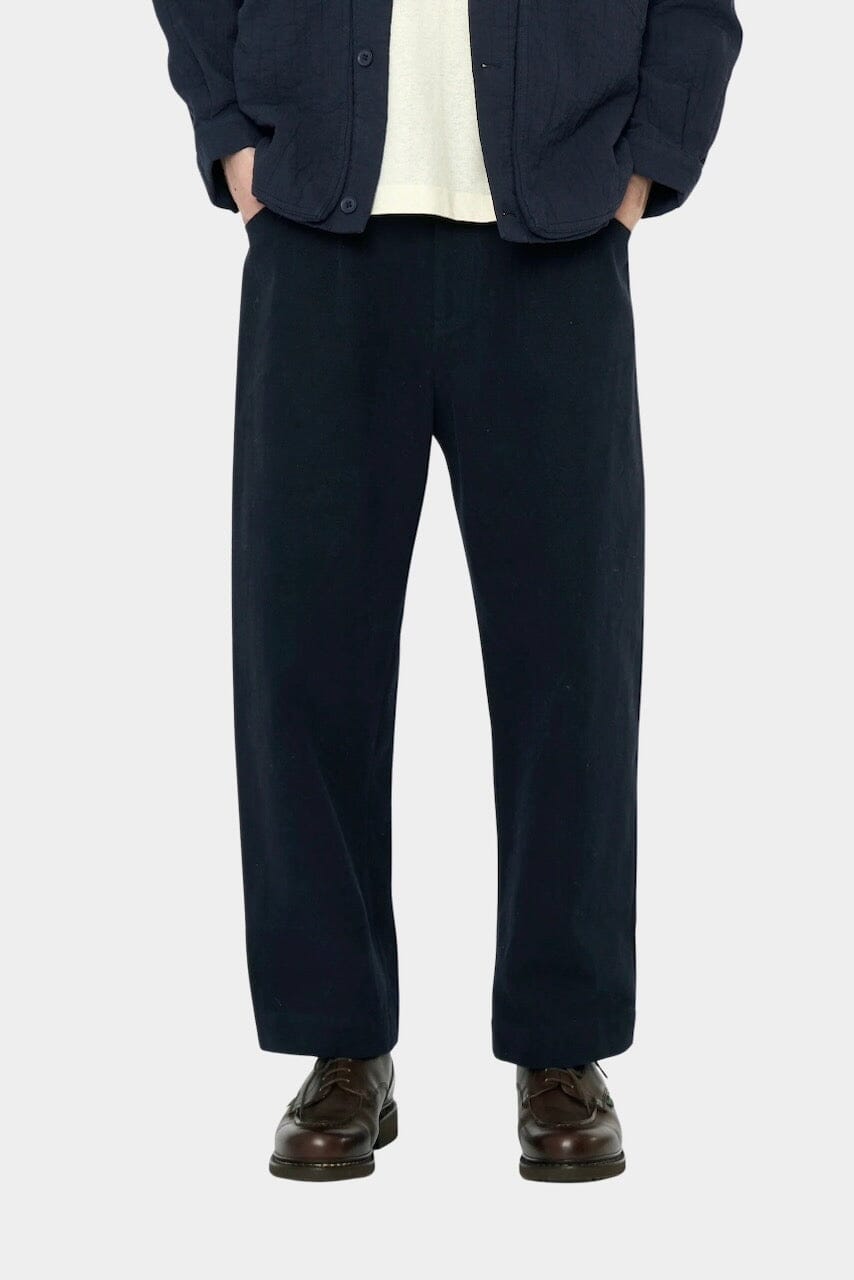 7115 By Szeki | Signature Curve Legged Trouser In Navy Black - SHOP YUCCA Pants 7115 BY SZEKI - YUCCA 