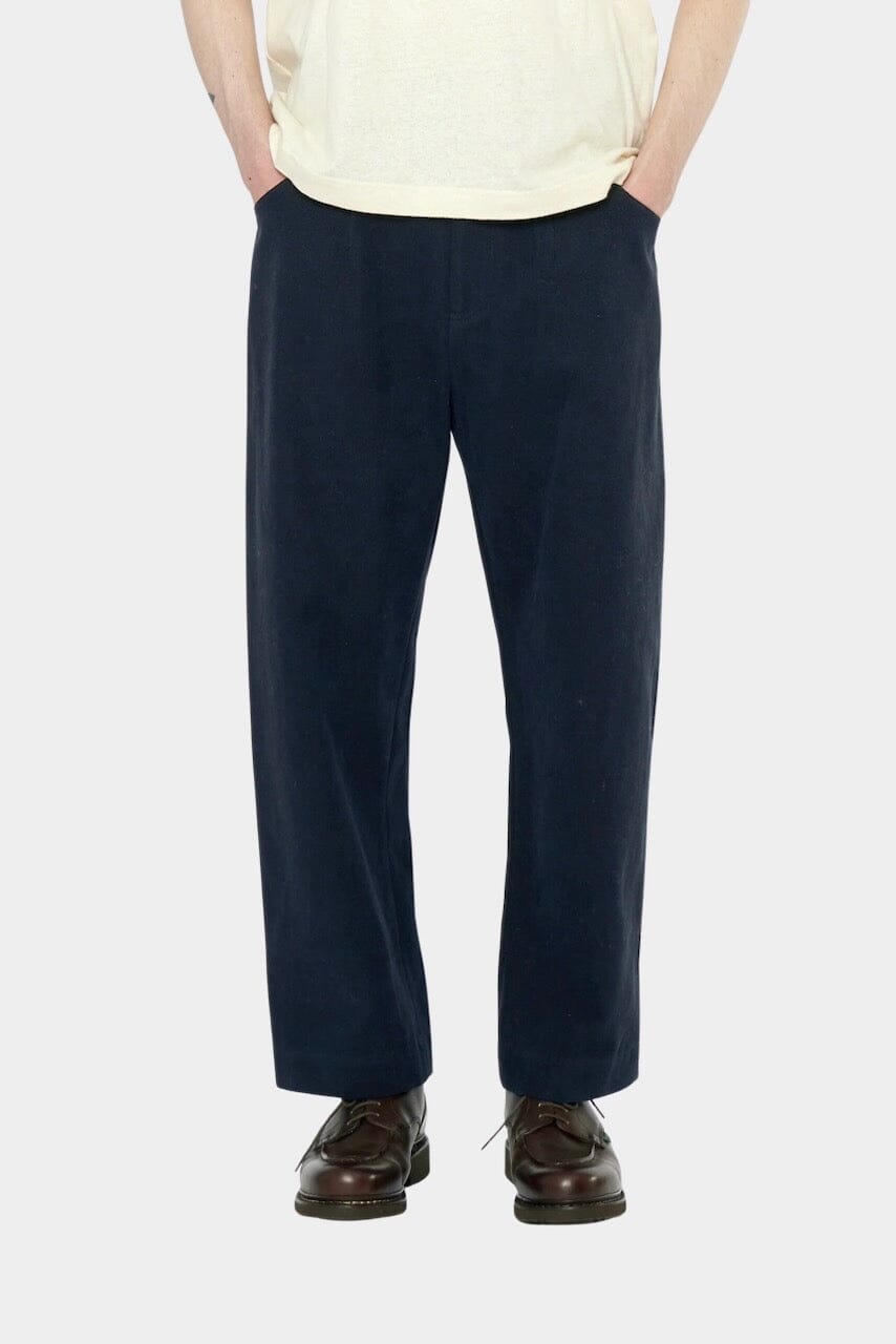 7115 By Szeki | Signature Curve Legged Trouser In Navy Black - SHOP YUCCA Pants 7115 BY SZEKI - YUCCA 