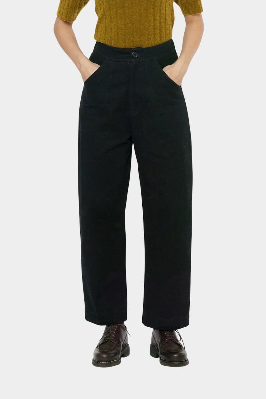 7115 By Szeki - Signature Curve Legged Trouser - Navy Black - Pant - YUCCA, Women’s clothing store Denver, shop local Denver.