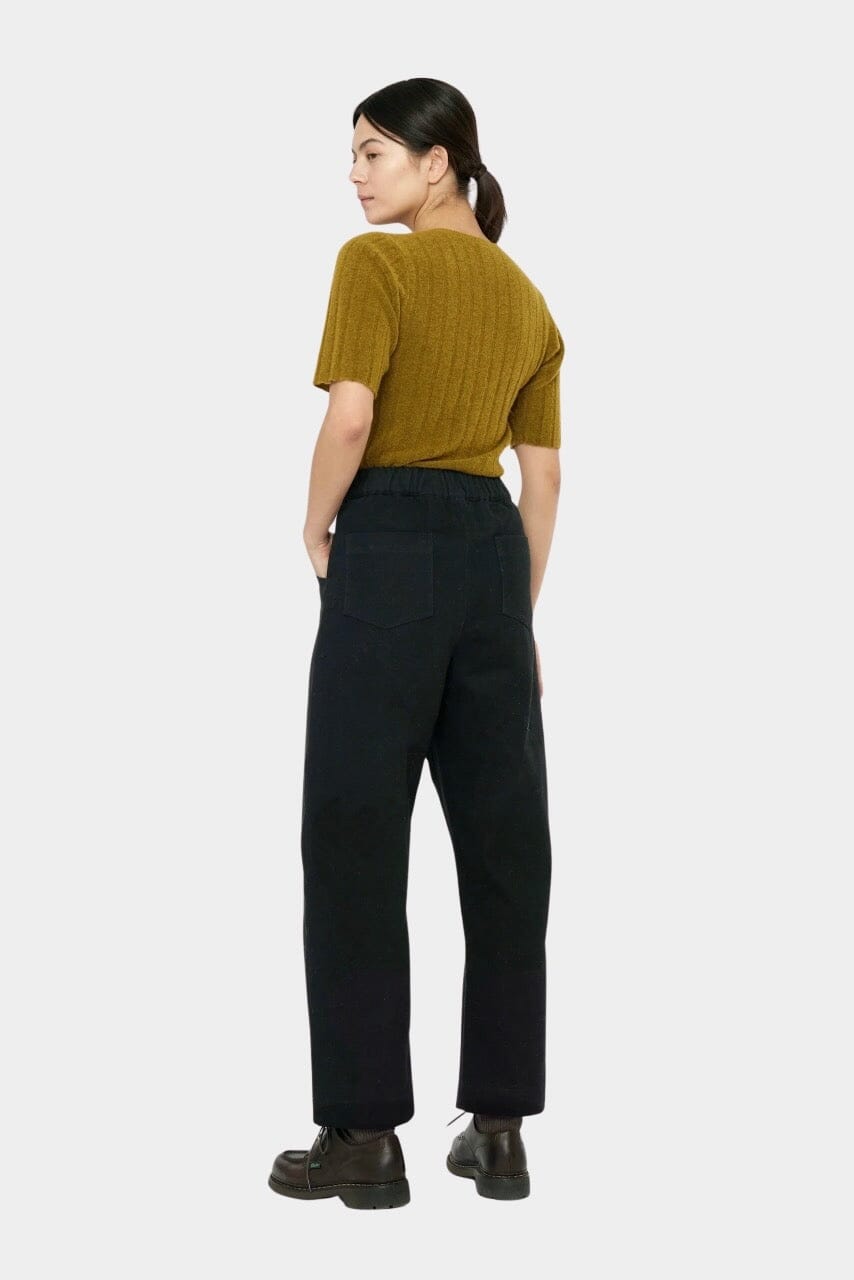 7115 By Szeki - Signature Curve Legged Trouser - Navy Black - Pant - YUCCA, Women’s clothing store Denver, shop local Denver.