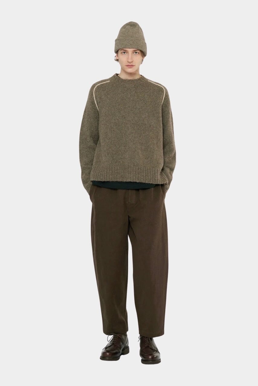 7115 By Szeki | Signature Elastic Pull-Up Trouser In Taupe Brown - SHOP YUCCA Pants 7115 BY SZEKI - YUCCA 