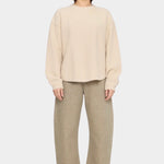 7115 by Szeki Signature Keepsake Jumper Off-White front view with relaxed sleeves at YUCCA Denver.