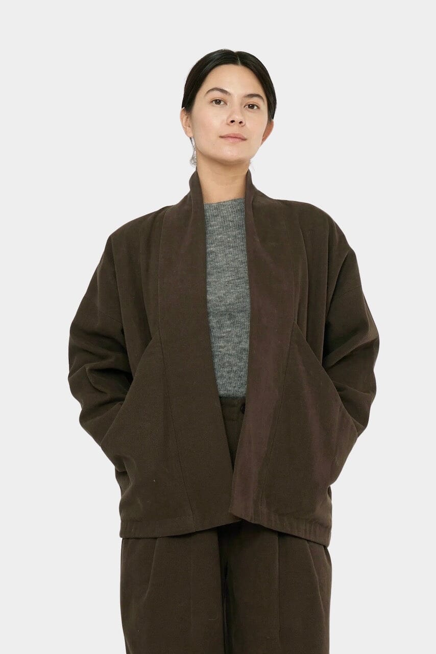 7115 By Szeki | Signature Sumo Jacket In Taupe Brown - SHOP YUCCA Coats & Jackets 7115 BY SZEKI - YUCCA 