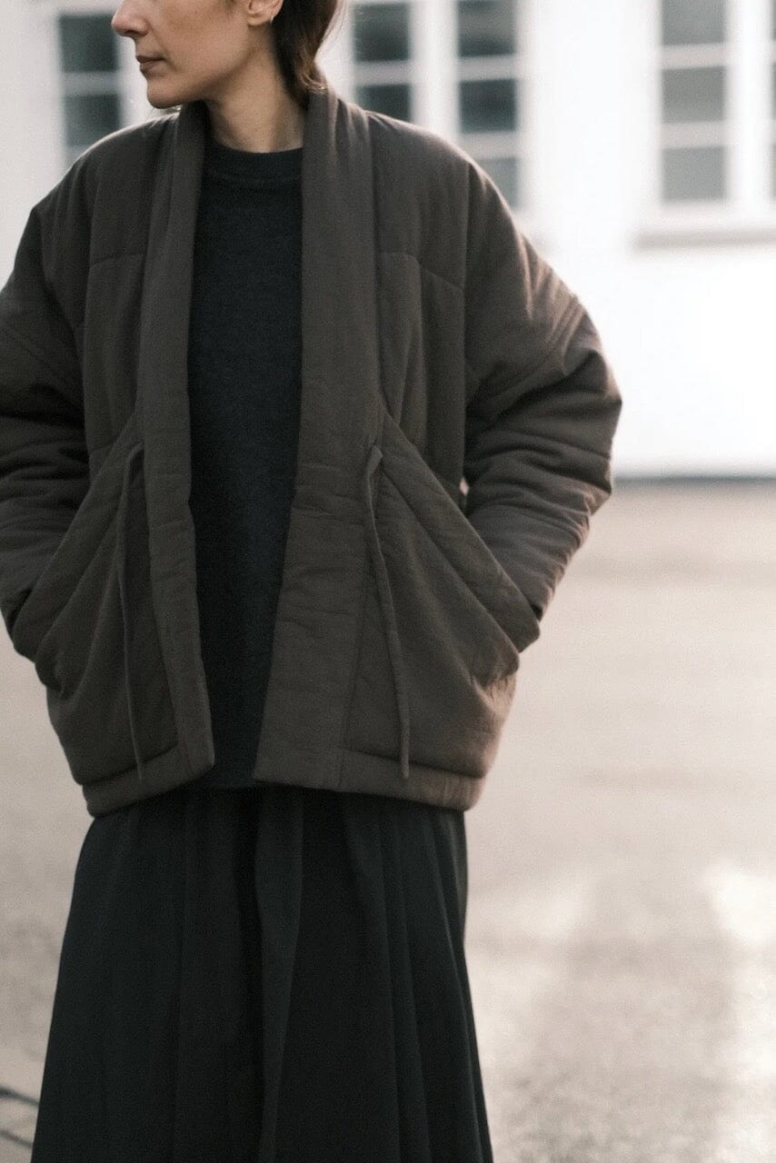 7115 By Szeki - Signature Sumo Puffer - Chalk Brown - Coats & Jackets - YUCCA, women’s clothing store, women’s quality coats.