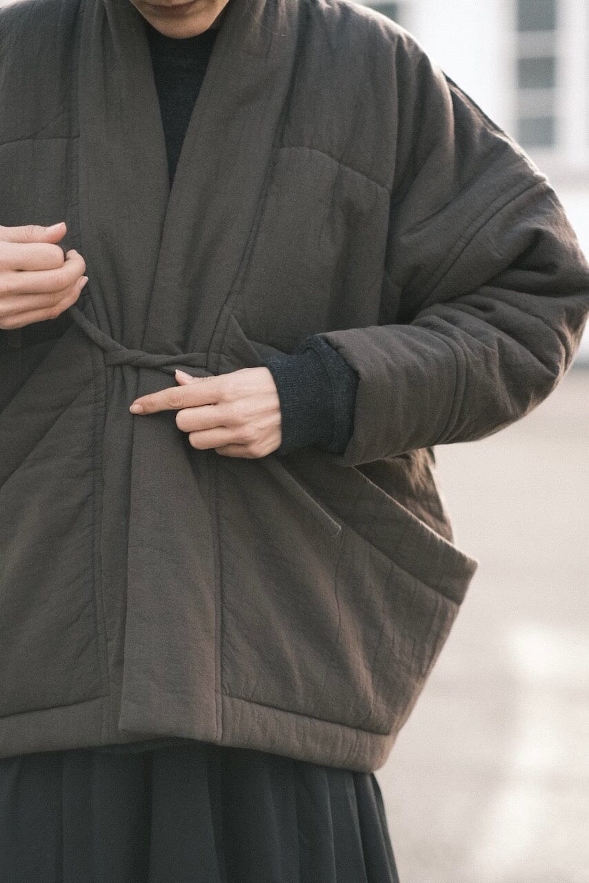 7115 By Szeki - Signature Sumo Puffer - Chalk Brown - Coats & Jackets - YUCCA, women’s clothing store, women’s quality coats.