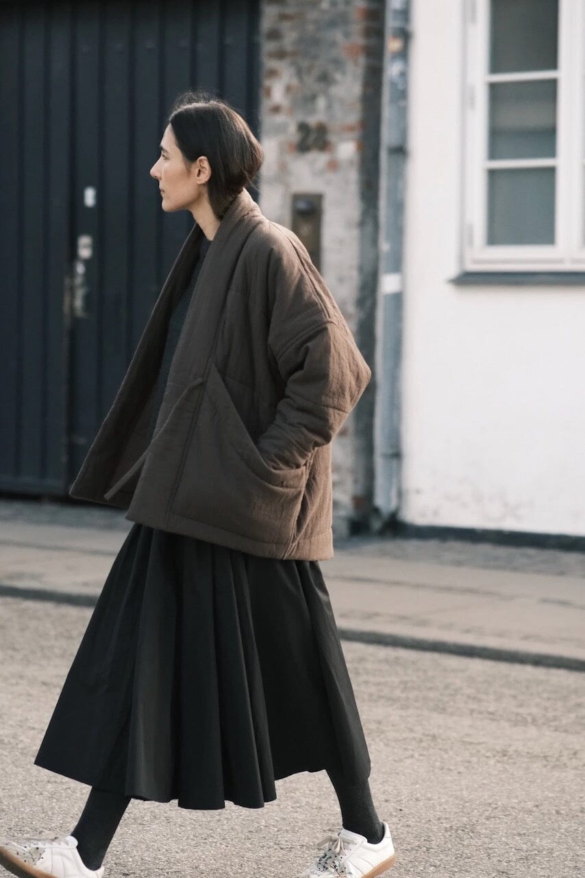 7115 By Szeki - Signature Sumo Puffer - Chalk Brown - Coats & Jackets - YUCCA, women’s clothing store, women’s quality coats.