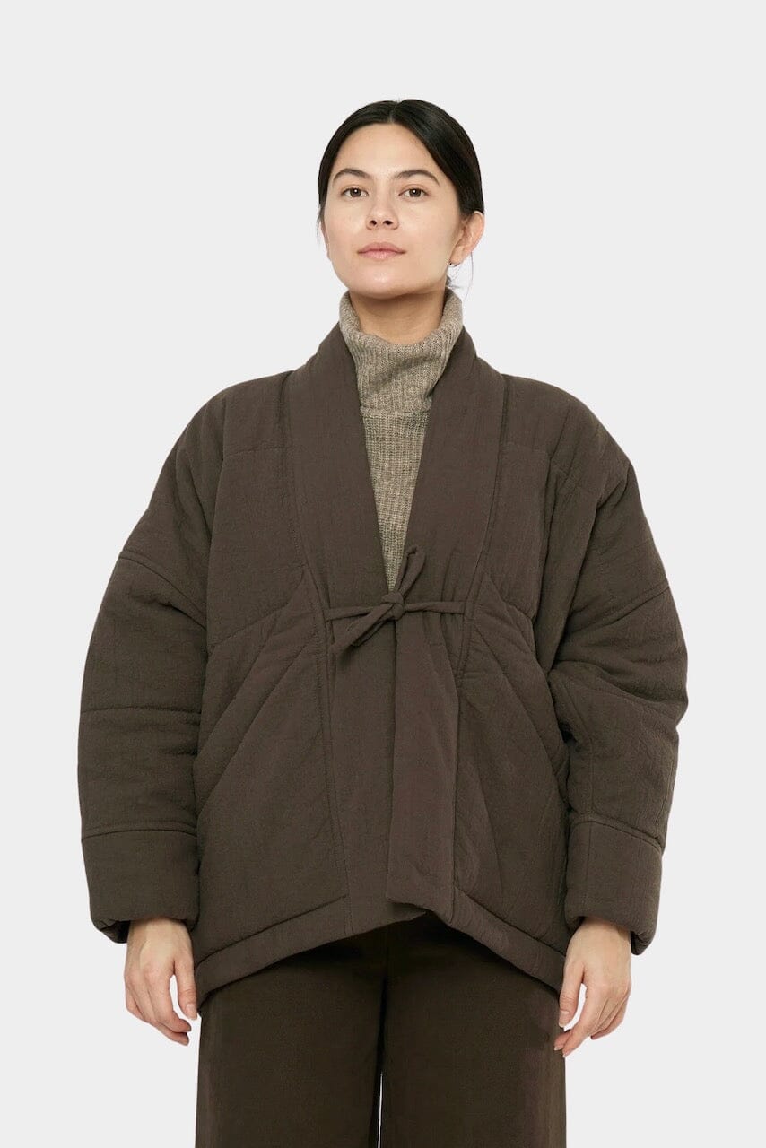 7115 By Szeki - Signature Sumo Puffer - Chalk Brown - Coats & Jackets - YUCCA, women’s clothing store, women’s quality coats.