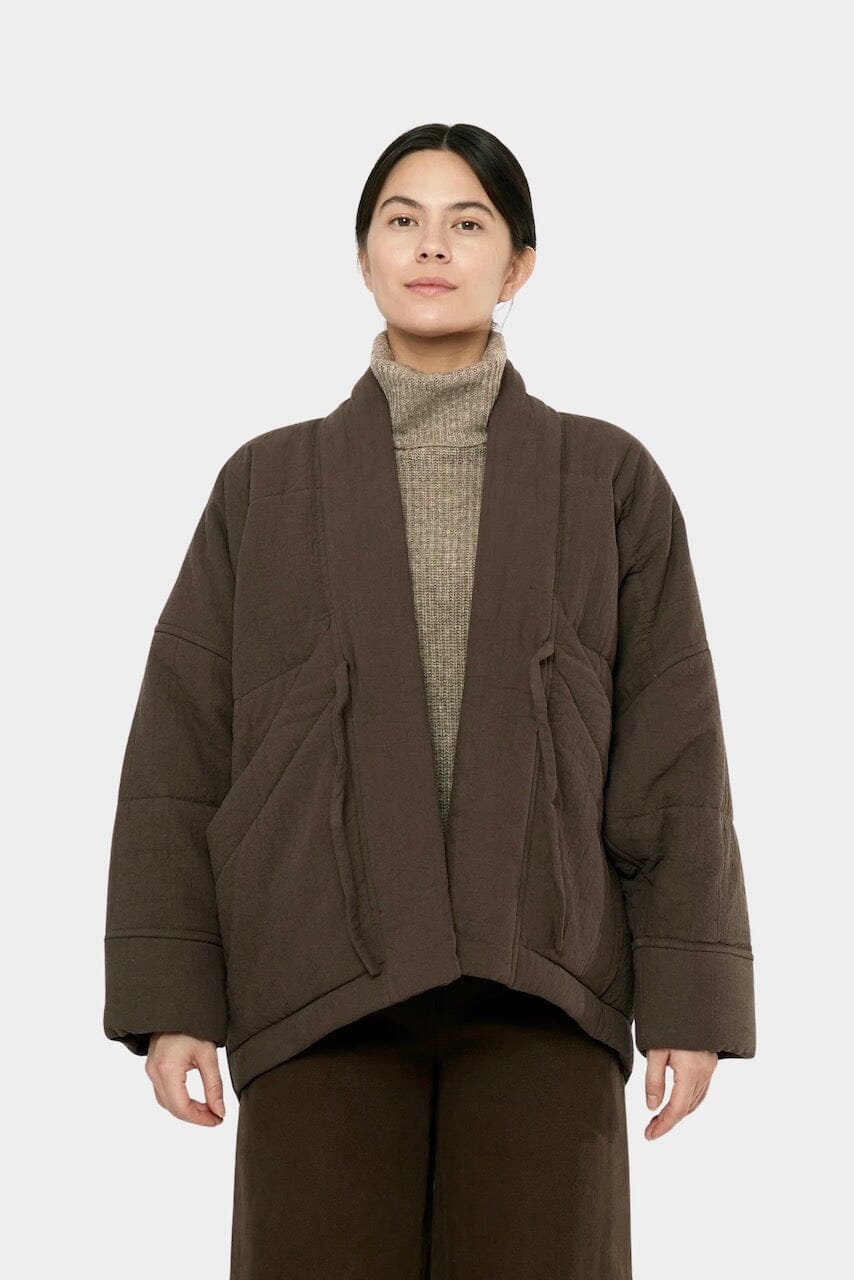 7115 By Szeki - Signature Sumo Puffer - Chalk Brown - Coats & Jackets - YUCCA, women’s clothing store, women’s quality coats.