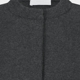 Rounded Sleeve Cardigan, Charcoal