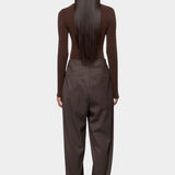 Round T-Shirt, Brown