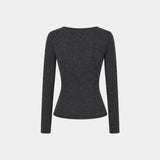 Round T-Shirt, Charcoal