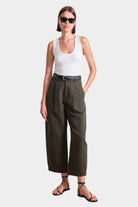 Apiece Apart | Bari Crop Trouser In Rosin - SHOP YUCCA Pants APIECE APART - YUCCA 