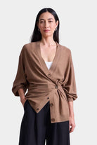 Apiece Apart | Drippy Tissue Cardigan In Camel - SHOP YUCCA Cardigan APIECE APART - YUCCA 