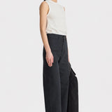 Apiece Apart Forte Tee Cream, side view showing its clean sleeveless silhouette