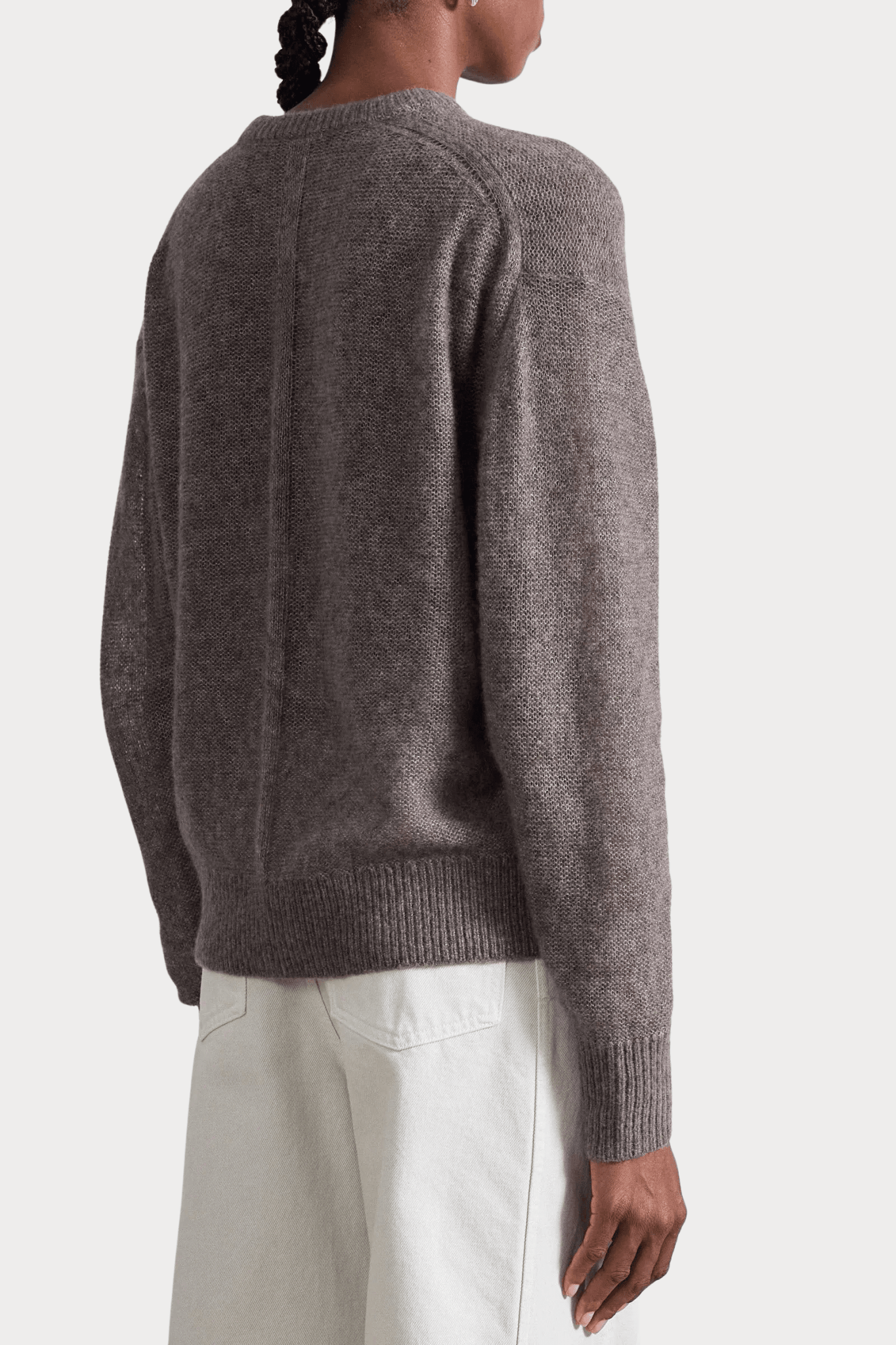 Apiece Apart | Softest Tissue Weight Sweater In Hazelnut - SHOP YUCCA Sweater APIECE APART - YUCCA, Yucca store Denver, women’s clothing boutique near me, boutiques Denver, boutiques near me, women’s high quality knitwear.