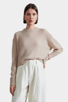 Apiece Apart - Softest Tissue Weight Sweater - Sand - YUCCA, Yucca store Denver, women’s clothing boutique near me.