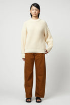 Atelier Delphine | Alpaca Rib Sweater In Cream - SHOP YUCCA Sweater ATELIER DELPHINE - YUCCA 