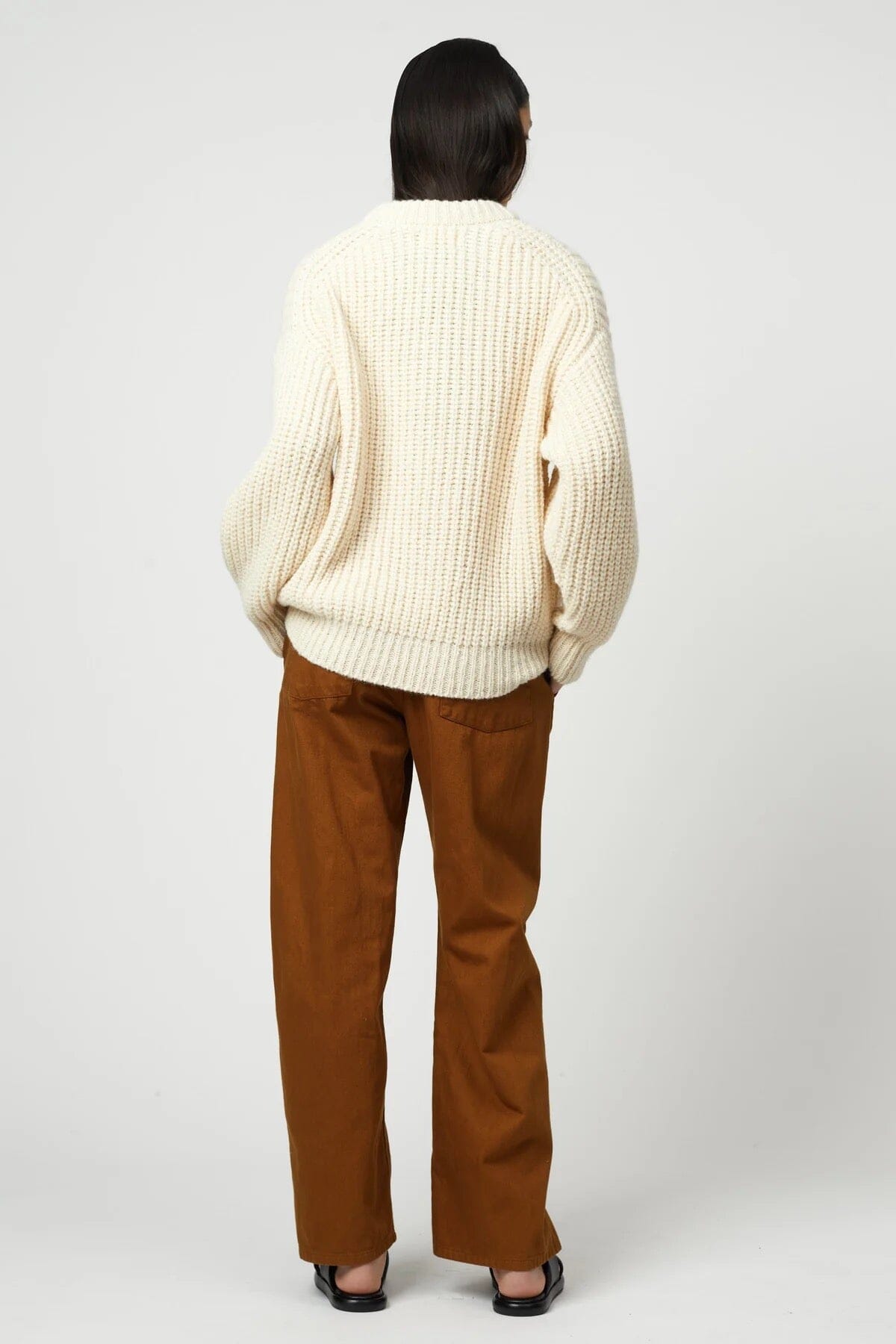 Atelier Delphine | Alpaca Rib Sweater In Cream - SHOP YUCCA Sweater ATELIER DELPHINE - YUCCA 