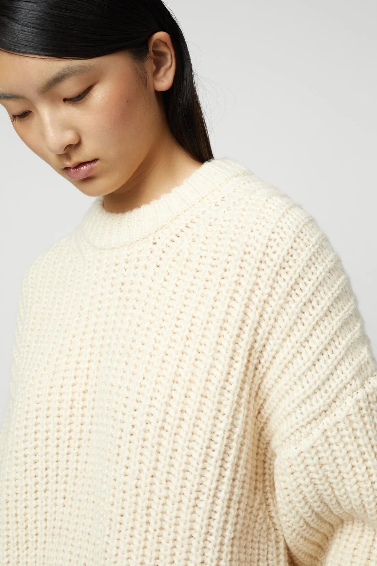 Atelier Delphine | Alpaca Rib Sweater In Cream - SHOP YUCCA Sweater ATELIER DELPHINE - YUCCA 